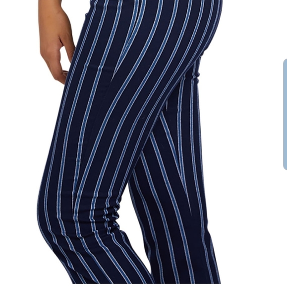 Future Me Stone Row Volcom Striped Blue Pants - Picture 2 of 7